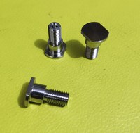 Titanium studs for motorcycle, made in CNC turning machines